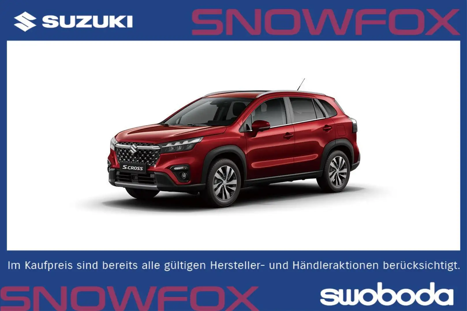Suzuki S-Cross 1.4 GL+ HYBRID ALLGRIP L3V01 Shine Rot - 1