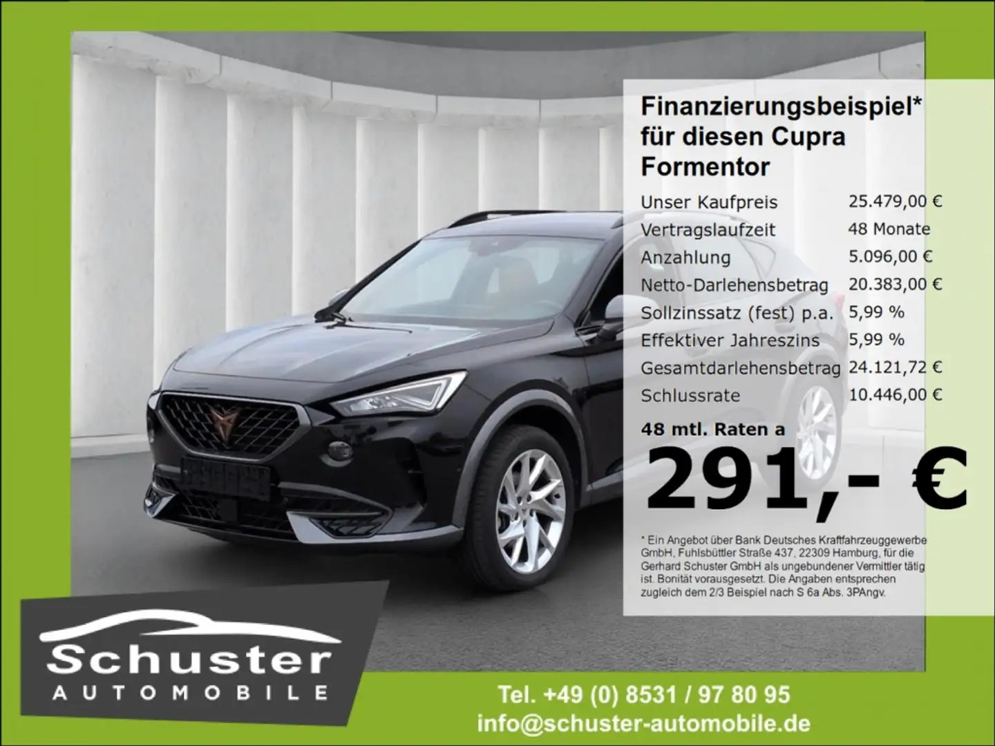 CUPRA Formentor 1.5TSI*DSG LED ACC Navi R-Kam el.Heckk Schwarz - 1