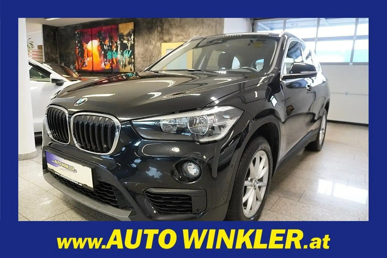 BMW X1 sDrive16d Advantage Navi/PDC/MFL/SHZ Noir - 1