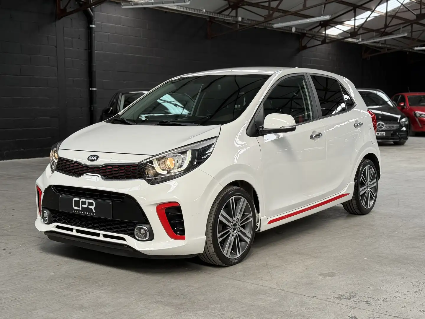 Kia Picanto 1.2i GT Line * CAMERA * GPS * CUIR * CLIM * BT Blanc - 1