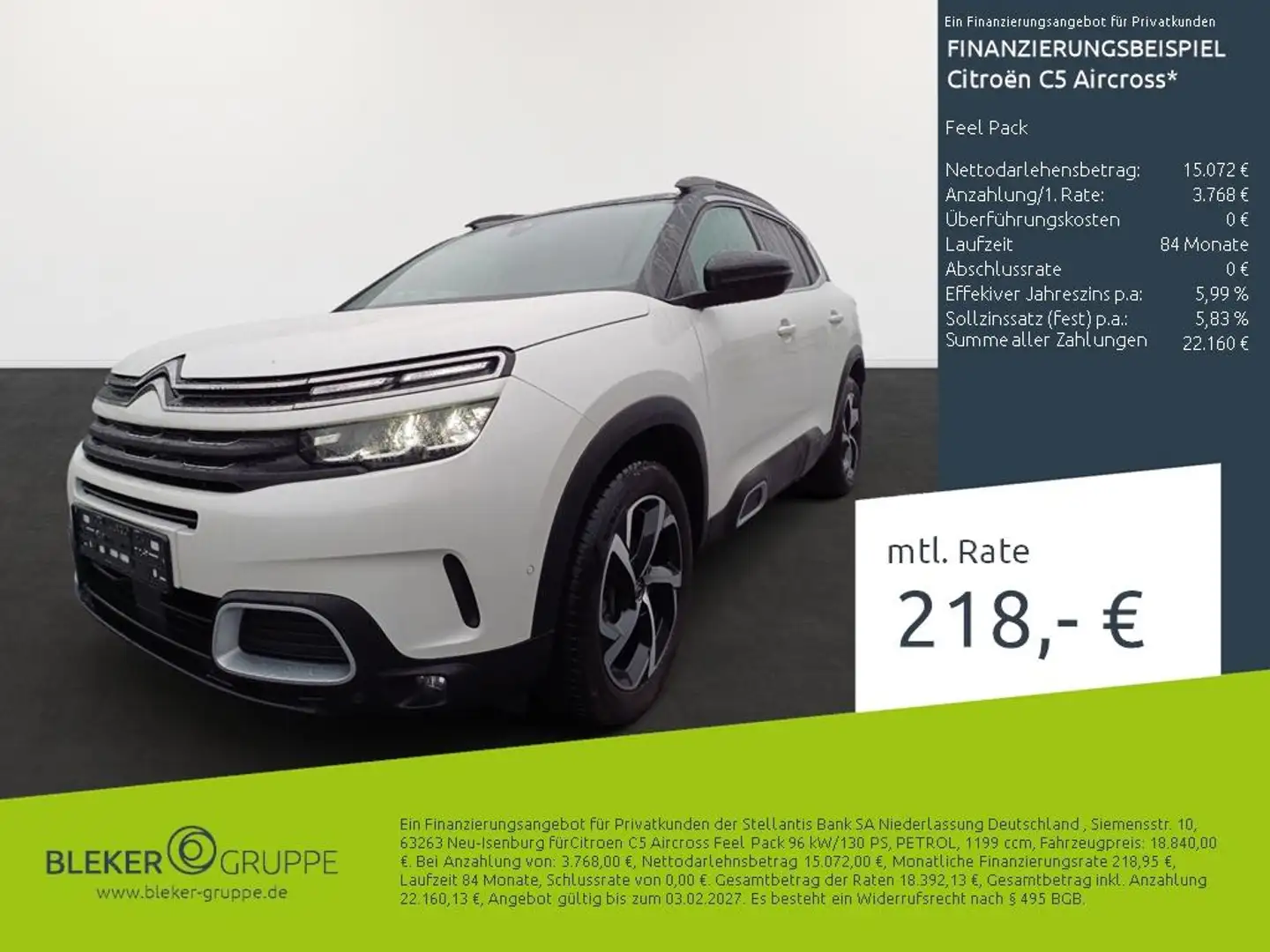Citroen C5 Aircross Feel Pack Blanc - 1