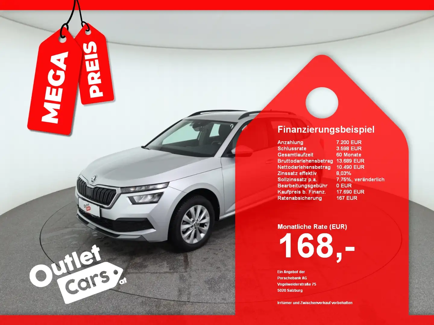 Skoda Kamiq 1.0 TSI Amb. DSG NAVI+RADAR+Virtual+KlimaA Silber - 1
