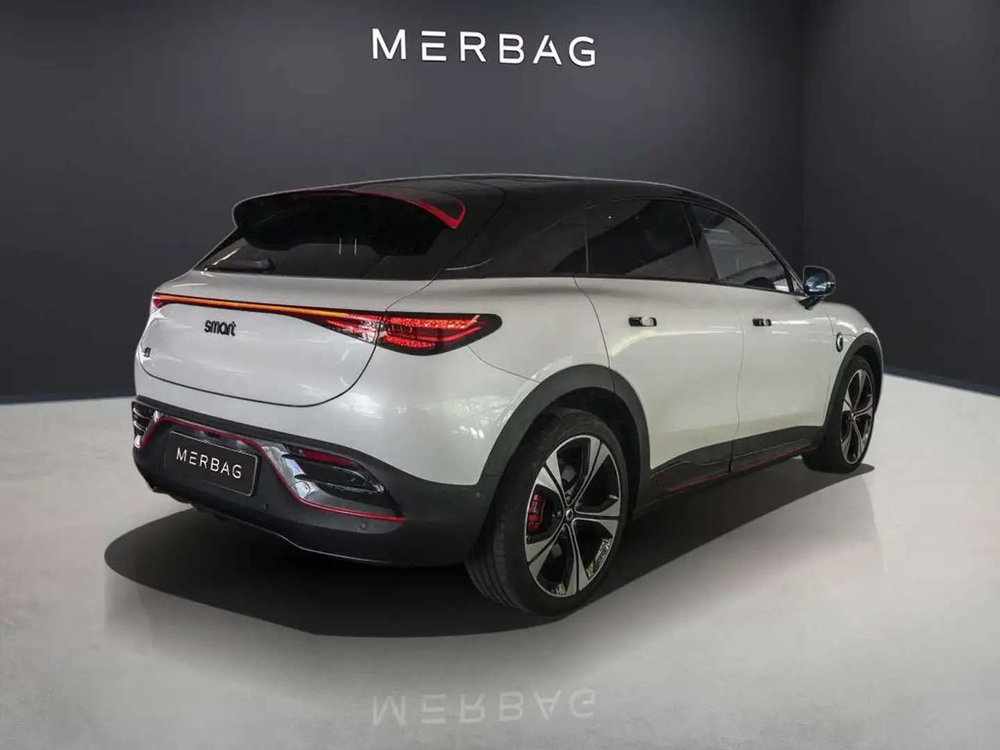 smart #3 BRABUS-LED-HUD-PANO-LEDER-MEMORY-SOUND-KAM Blanc - 2