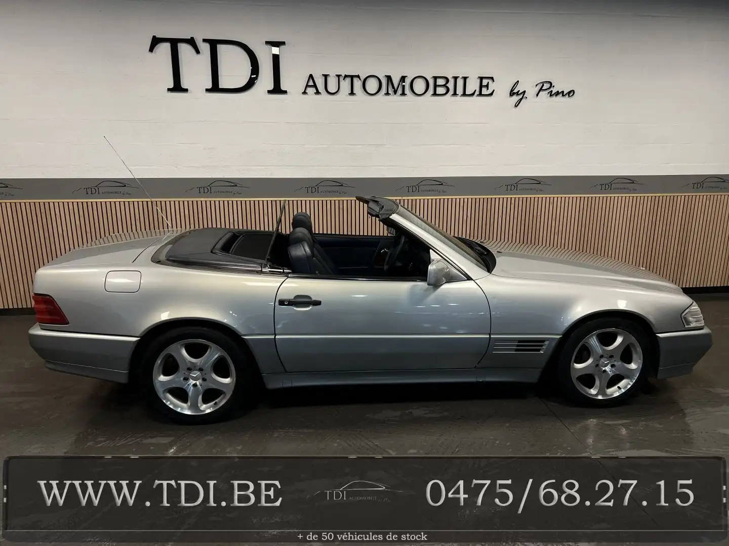 Mercedes-Benz SL 500 *Roadster*2 Places*W129*Ancêtre*326 Cv*Ct*✔ Argento - 2