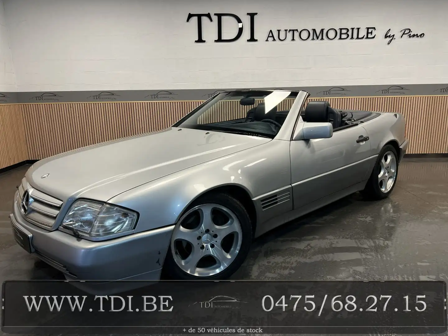 Mercedes-Benz SL 500 *Roadster*2 Places*W129*Ancêtre*326 Cv*Ct*✔ Argento - 1