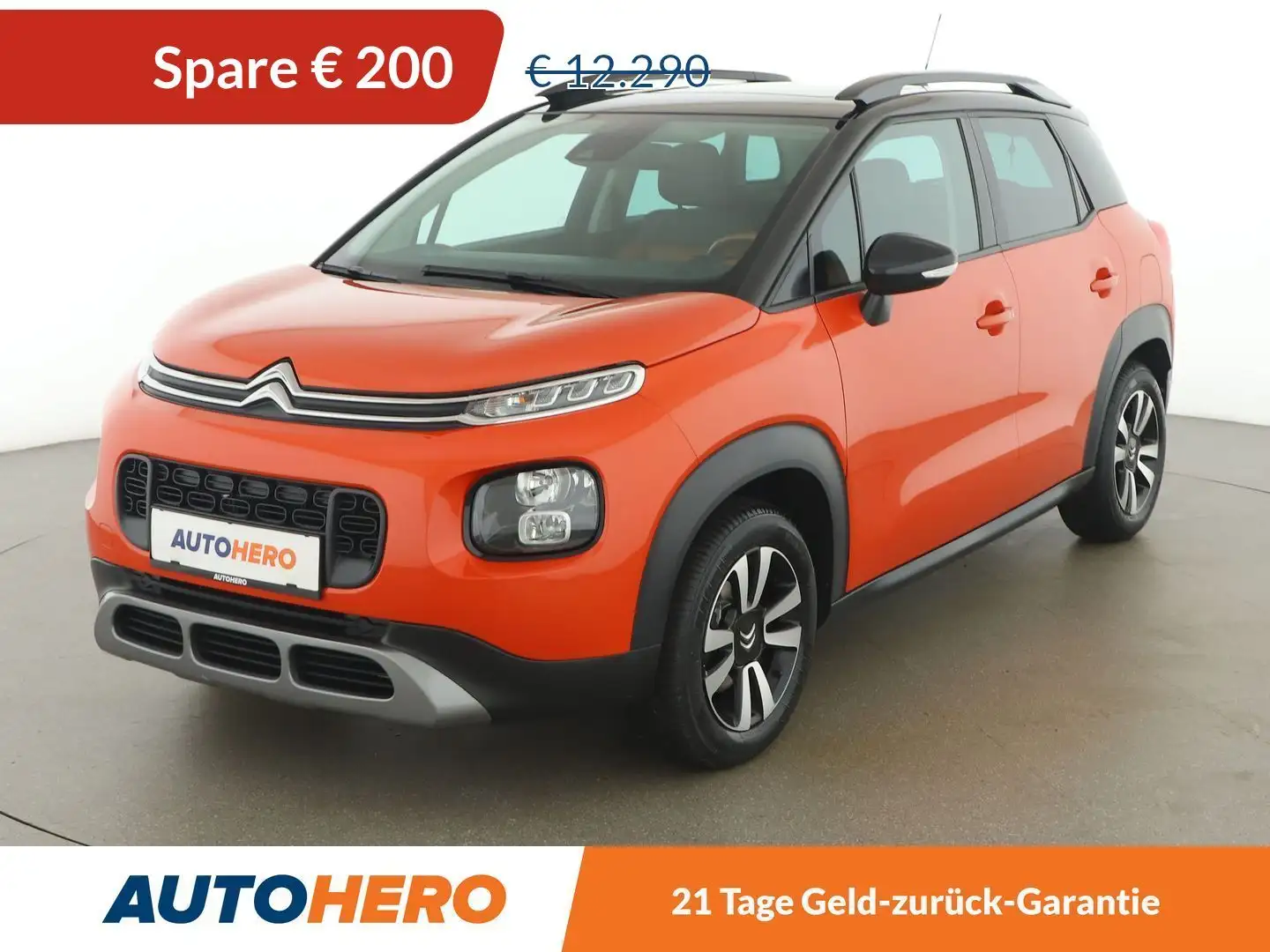 Citroen C3 Aircross 1.2 PureTech Shine Aut. *SPUR*PANO*NAVI* Orange - 1
