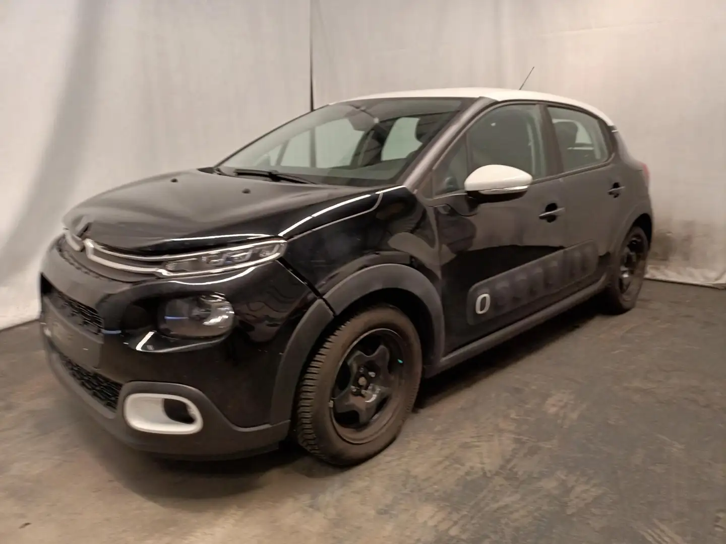 Citroen C3 1.2 PureTech S&S Feel Edition SCHADEAUTO!! Zwart - 2