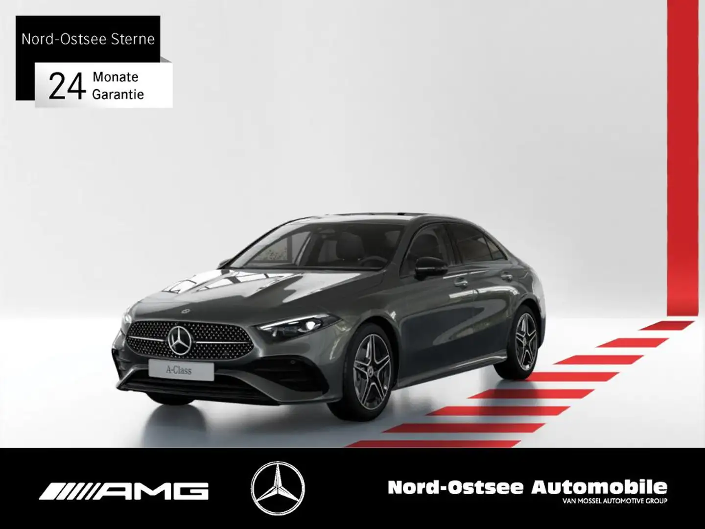 Mercedes-Benz A 200 AMG LINE NIGHT MULTIBEAM KEYLESS NAVI PDC Grau - 1