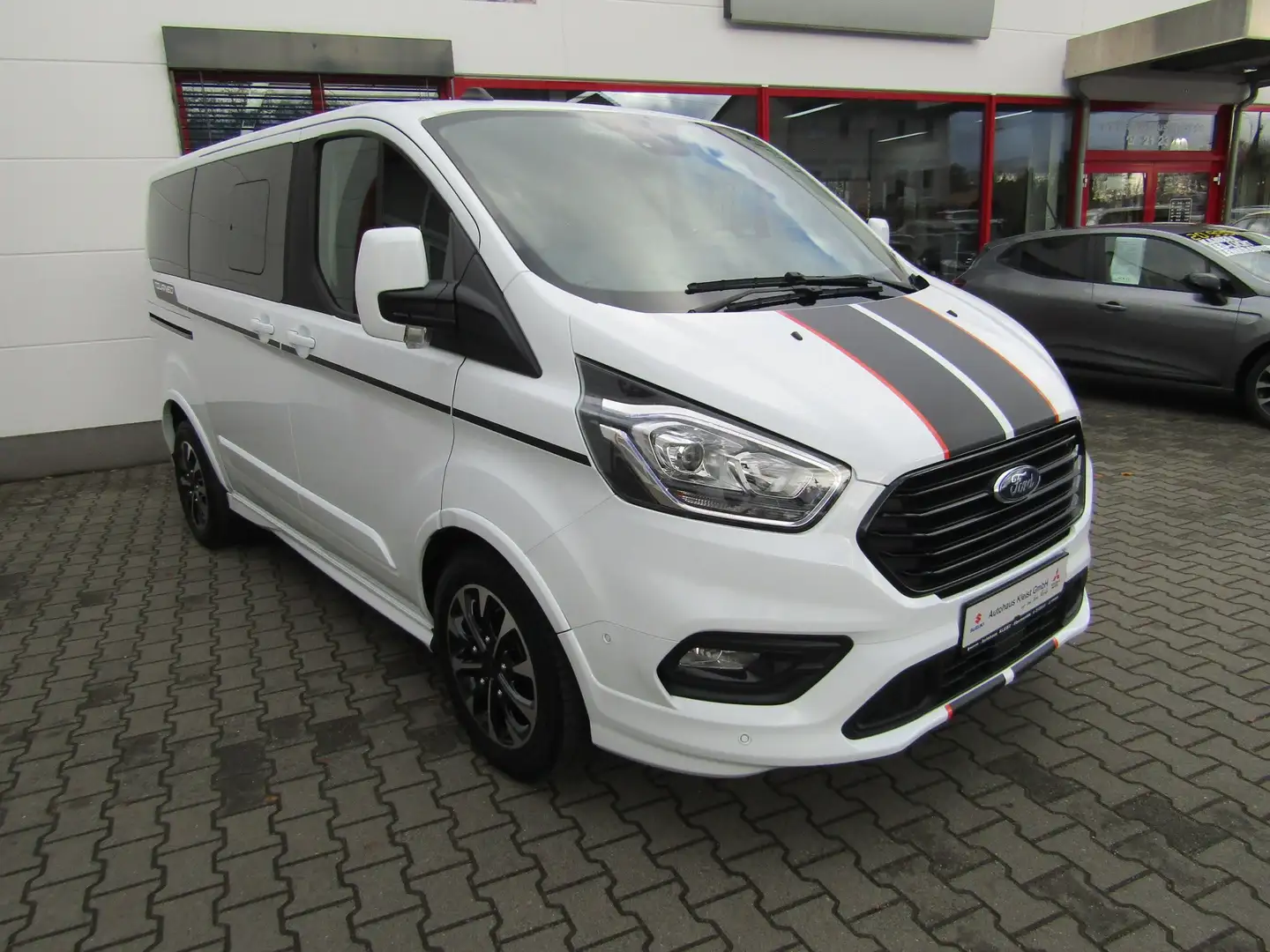 Ford Tourneo Custom Autm. Sport Navi Kamera Leder 8 Sitze Parkpilot Wit - 1