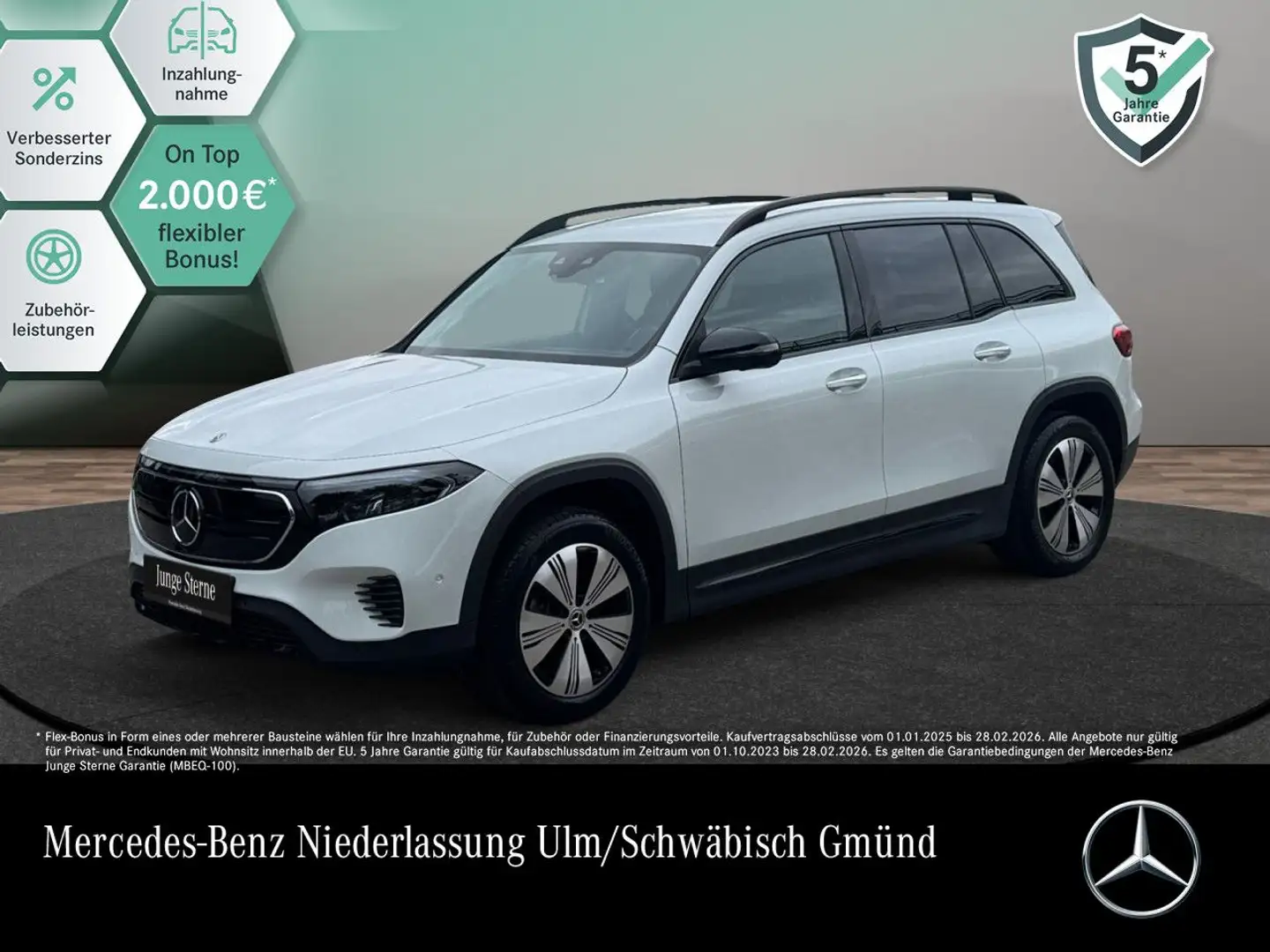 Mercedes-Benz EQB 250 PROG+NIGHT+PLUS-PAKET+360+MEMORY+KEYLESS Weiß - 1