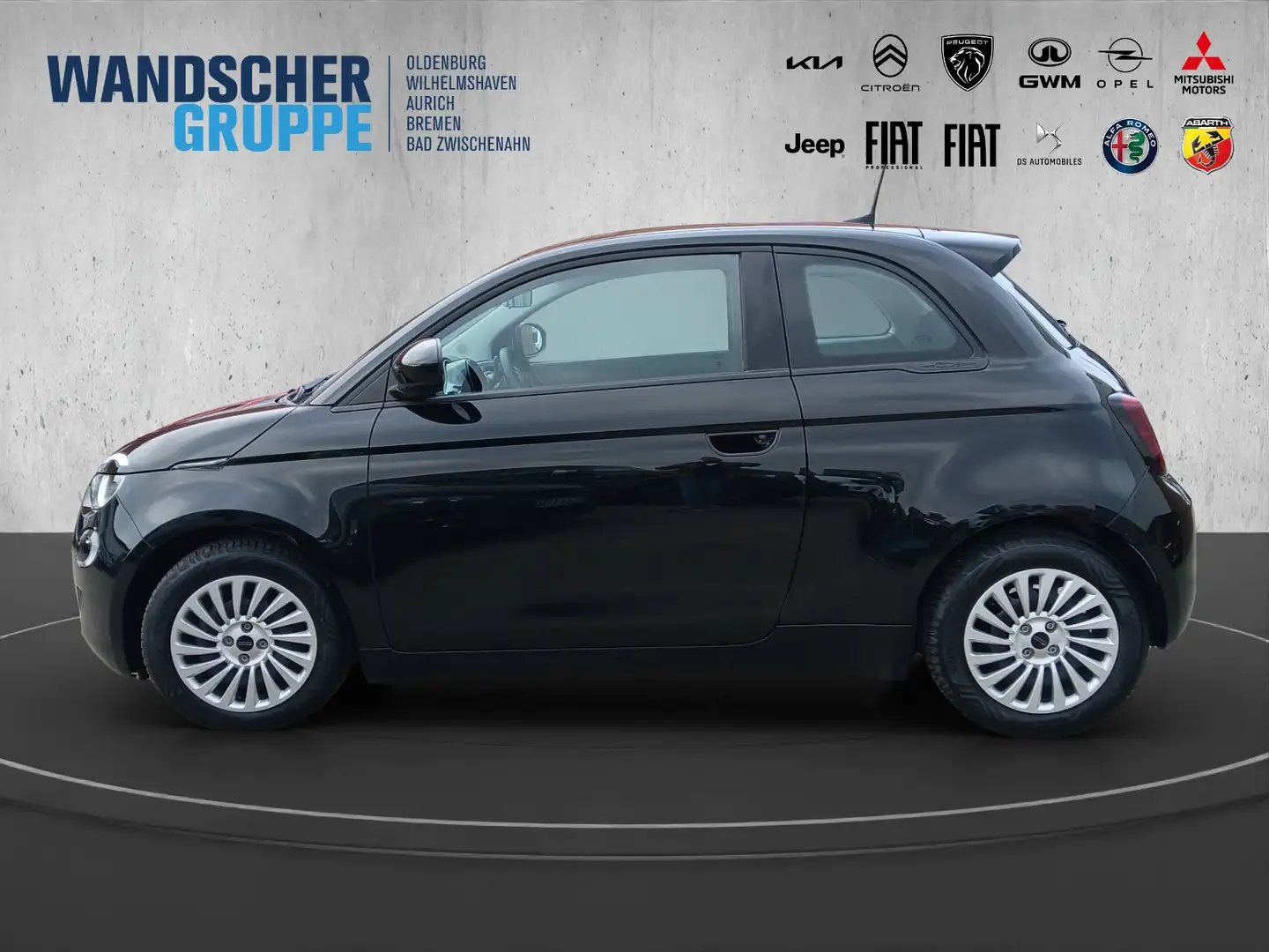 Fiat 500e Action +SoundSys+PDC+SpurH+AUT Schwarz - 2