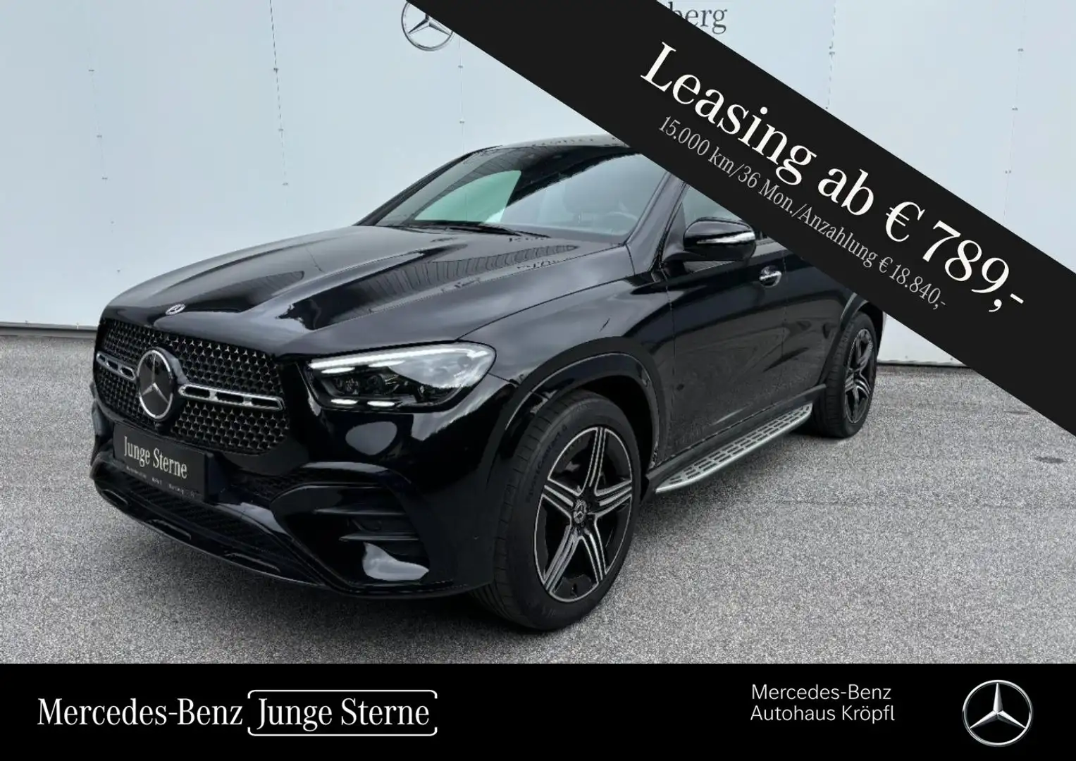 Mercedes-Benz GLE 350 de 4MATIC Coupé AMG Pano Night AIR FAP Schwarz - 1
