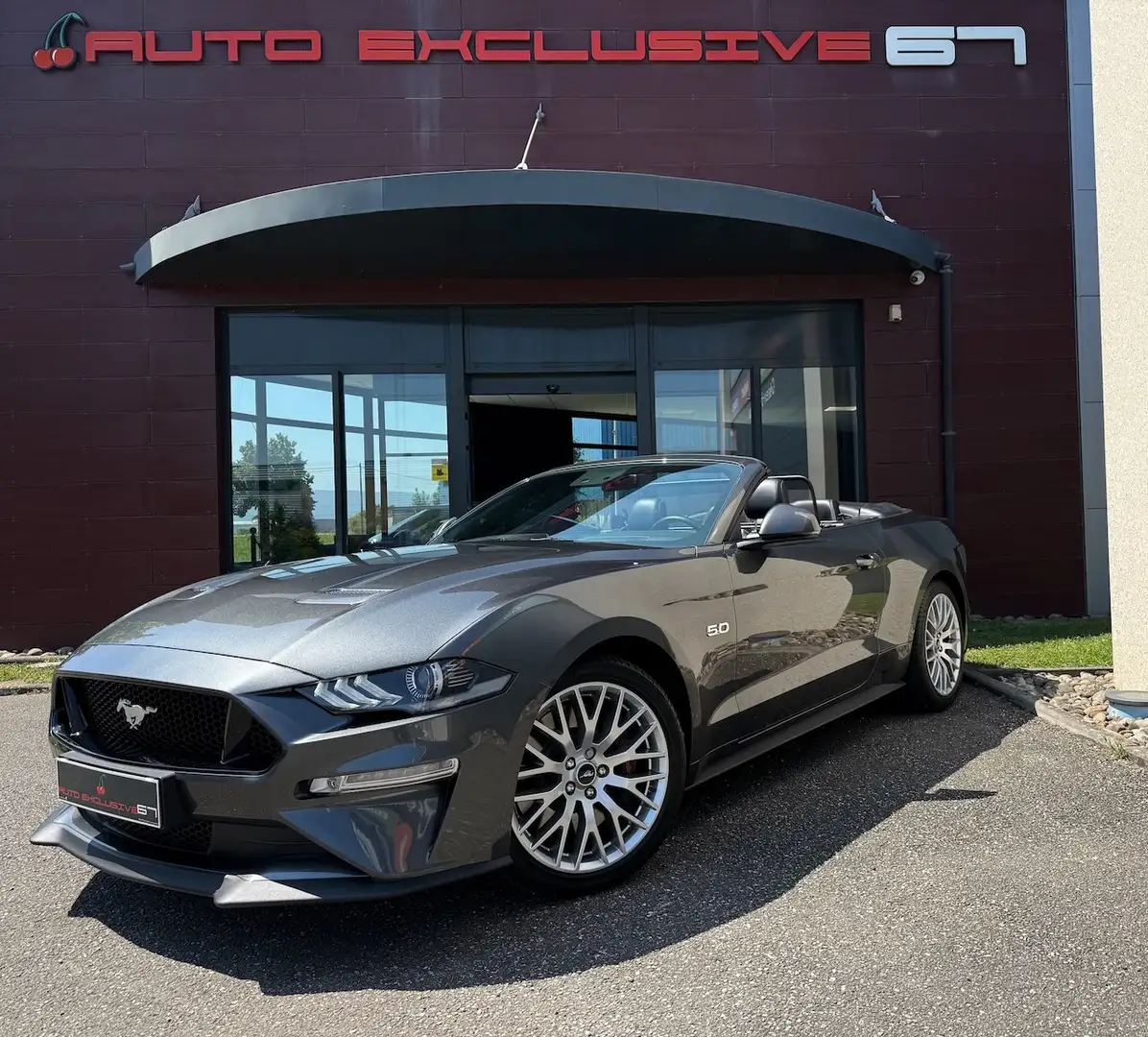 Ford Mustang Mustang Convertible V8 5.0 BVA10 GT Gris - 1