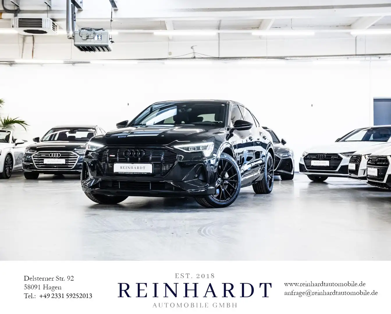 Audi e-tron SPORTBACK 55 S LINE/ALL-BLACK/MATRIX/PANO Schwarz - 1