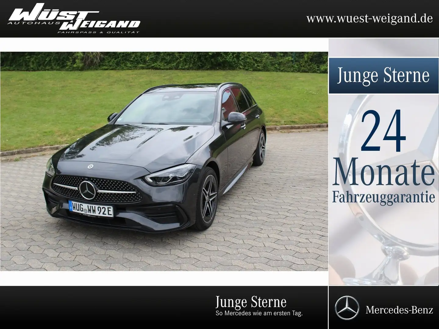 Mercedes-Benz C 300 e T AMG Night Distr./Pano/AHK/Sound/Kamera Grau - 1