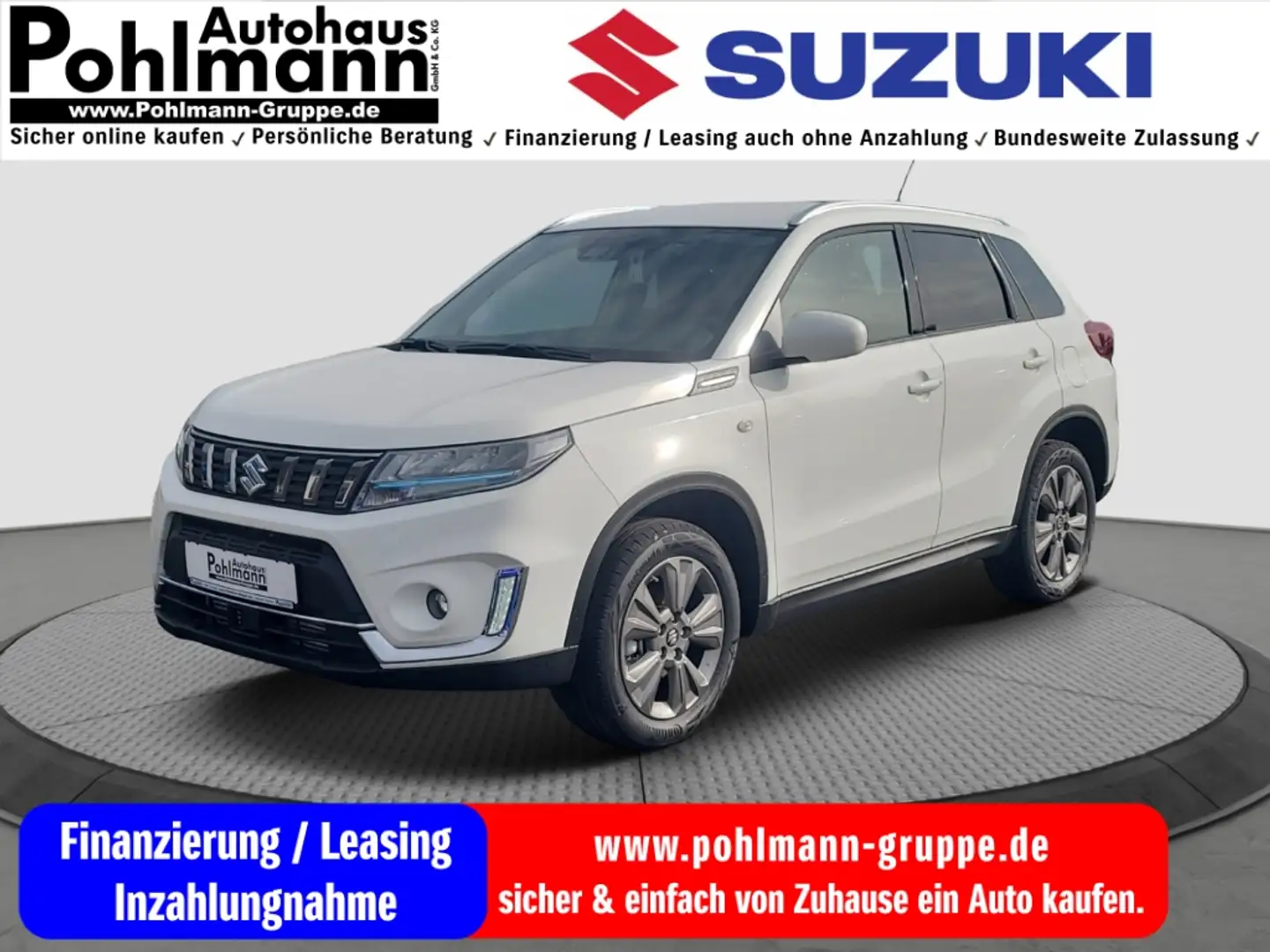 Suzuki Vitara 1.4 HYBRID Comfort Navi LED Apple CarPlay Android Blanc - 1