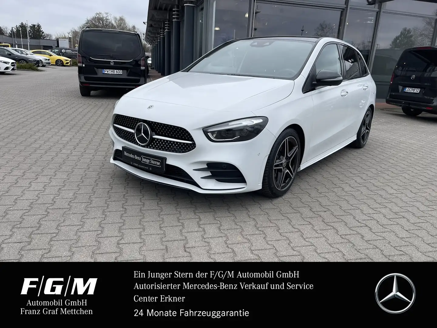 Mercedes-Benz B 220 B 220 4M AMG PLUS/Pano/HUD/Distr/KeyG/Standh/360 White - 1