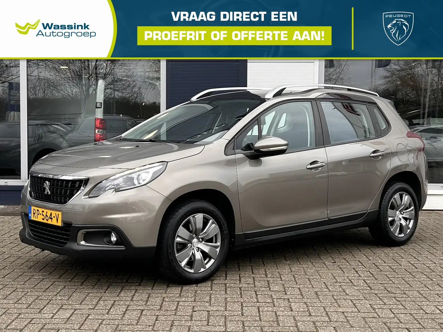 Peugeot 2008 1.2 PureTech 110pk Automaat Blue Lion | Airco | Cr Grijs - 1
