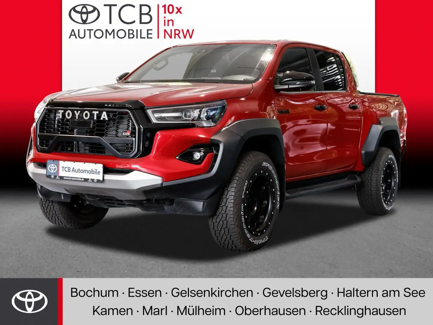 Toyota Hilux 2.8 D-4D DOUBLE CAP GR SPORT 4x4 Rouge - 1