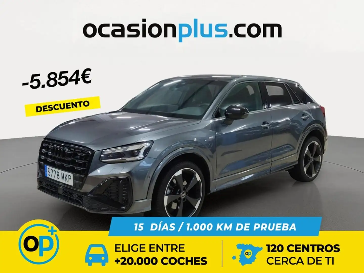 Audi Q2 35 TDI Black line edition S tronic 110kW Grau - 1