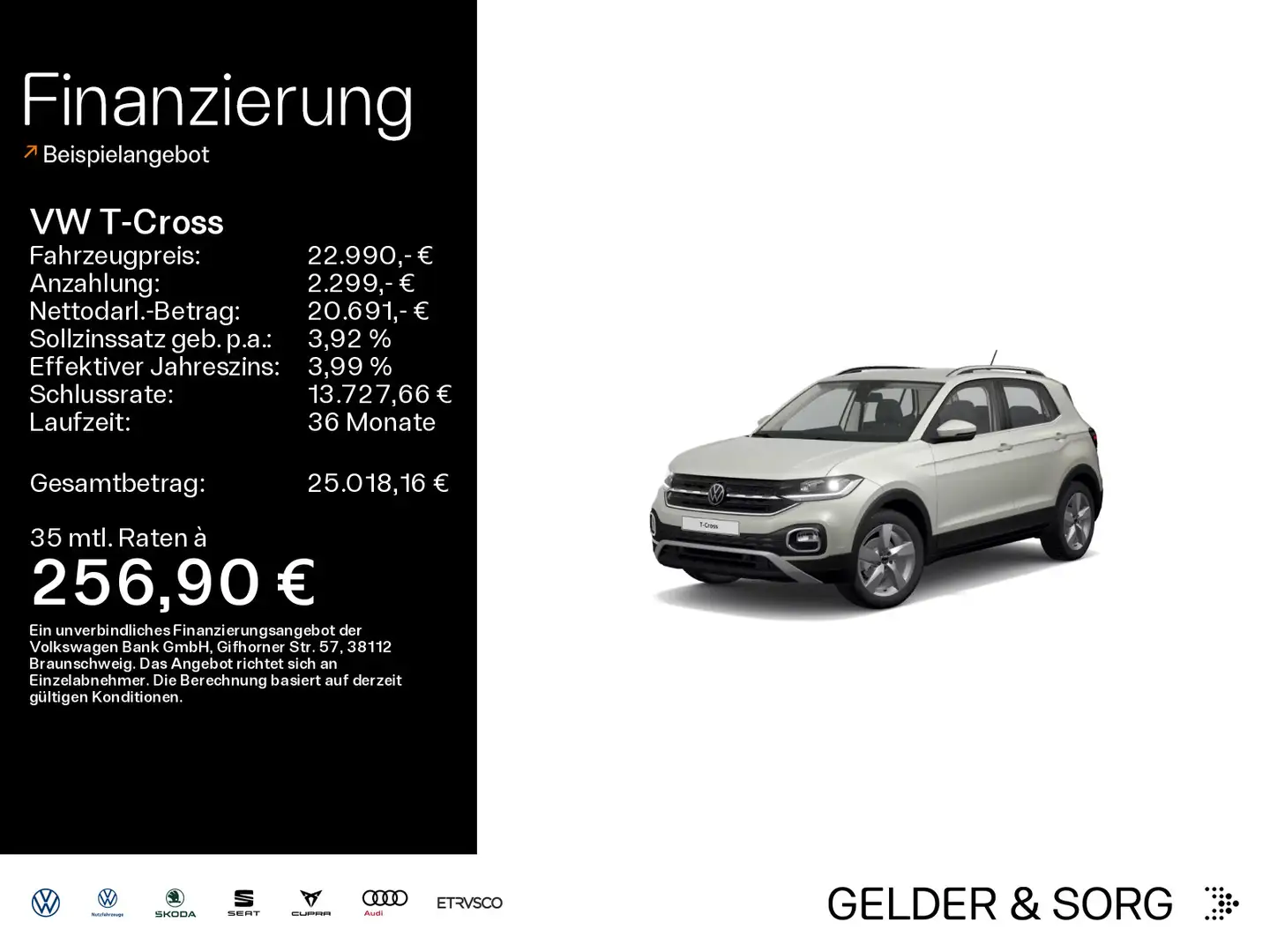 Volkswagen T-Cross Style 1.5 TSI LED*Navi*DAB+*AHK Grau - 1
