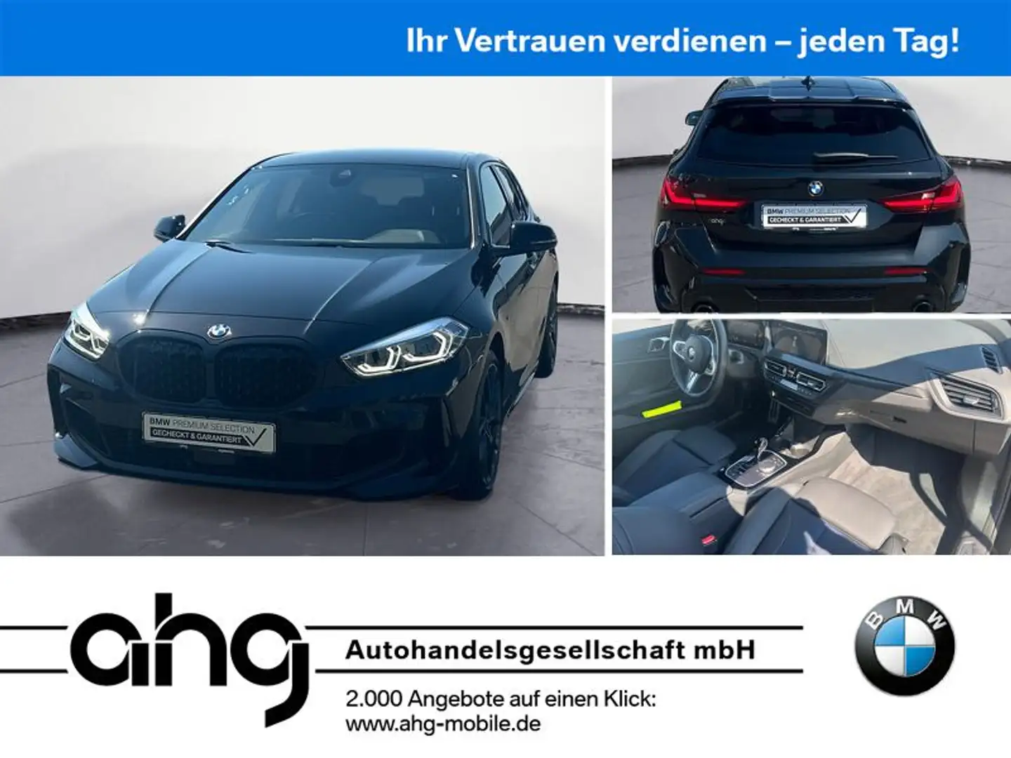 BMW 135 i xDrive Edition Colorvision Sport Aut. PDC Czarny - 1