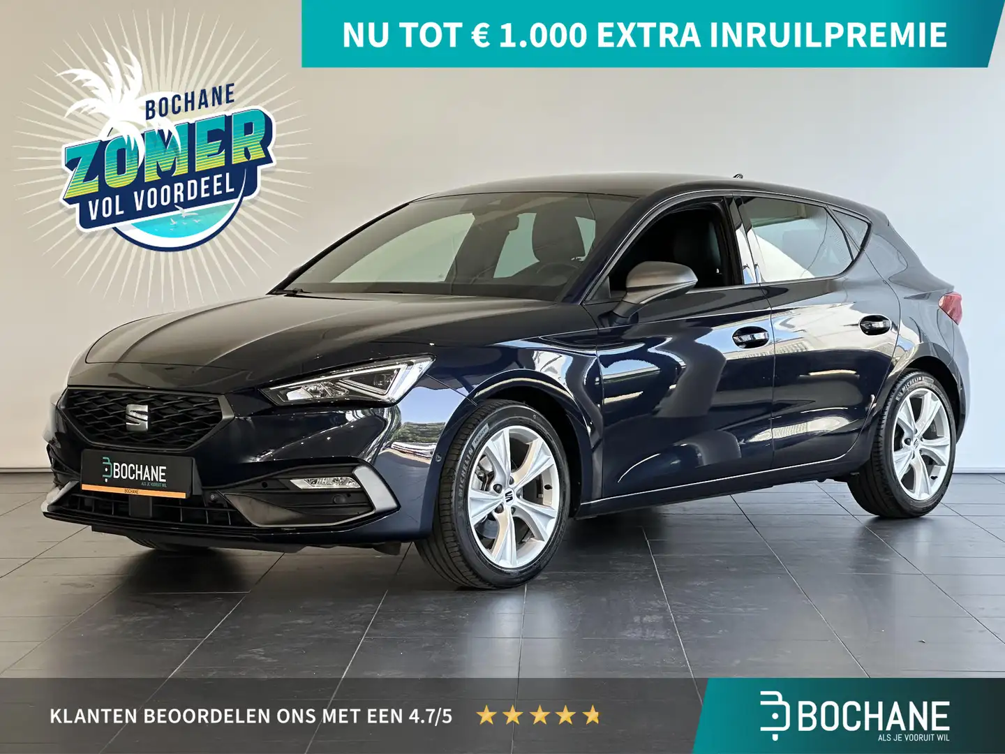 SEAT Leon 1.5 TSI FR NAVIGATIE | PARKEERSENSOREN VOOR-EN ACH Azul - 1