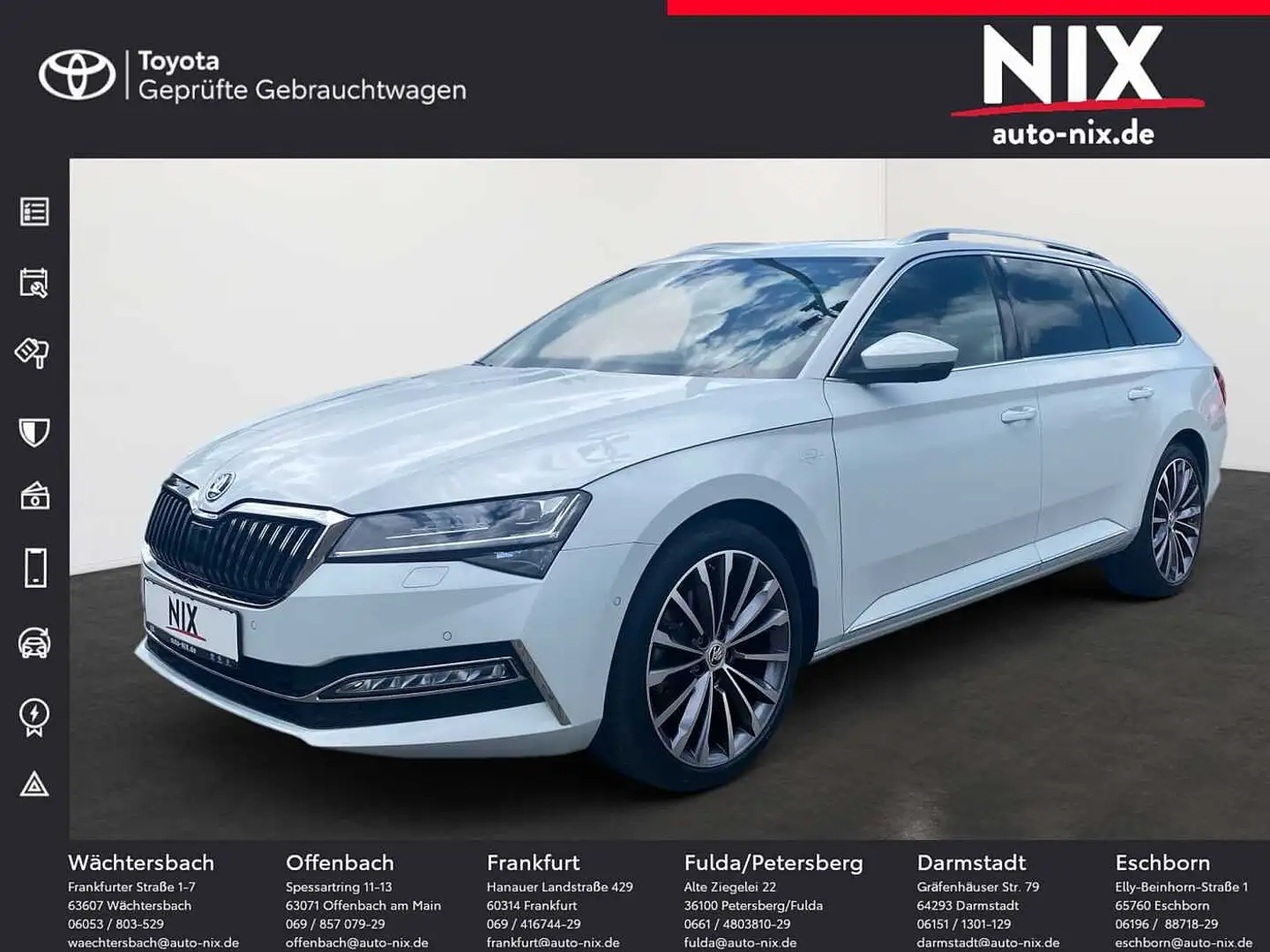 Skoda Superb Combi 2.0 TDI L&K 4x4 Panorama Weiß - 1