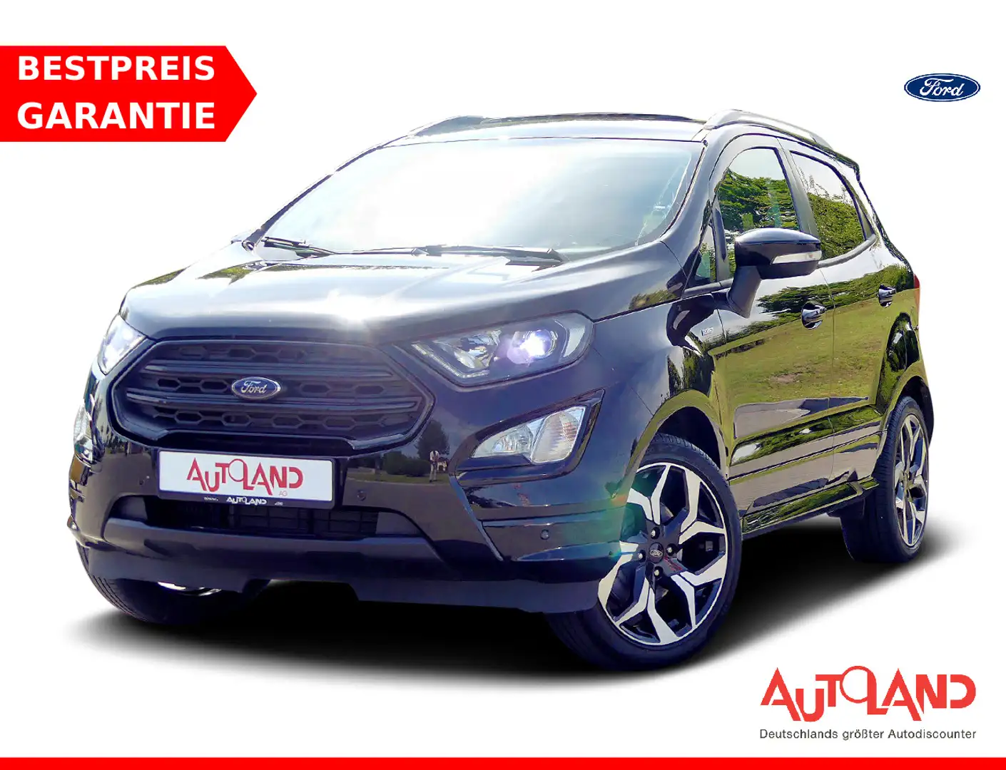 Ford EcoSport 1.0 EB ST-Line Xenon Navi Kamera AHK Schwarz - 1