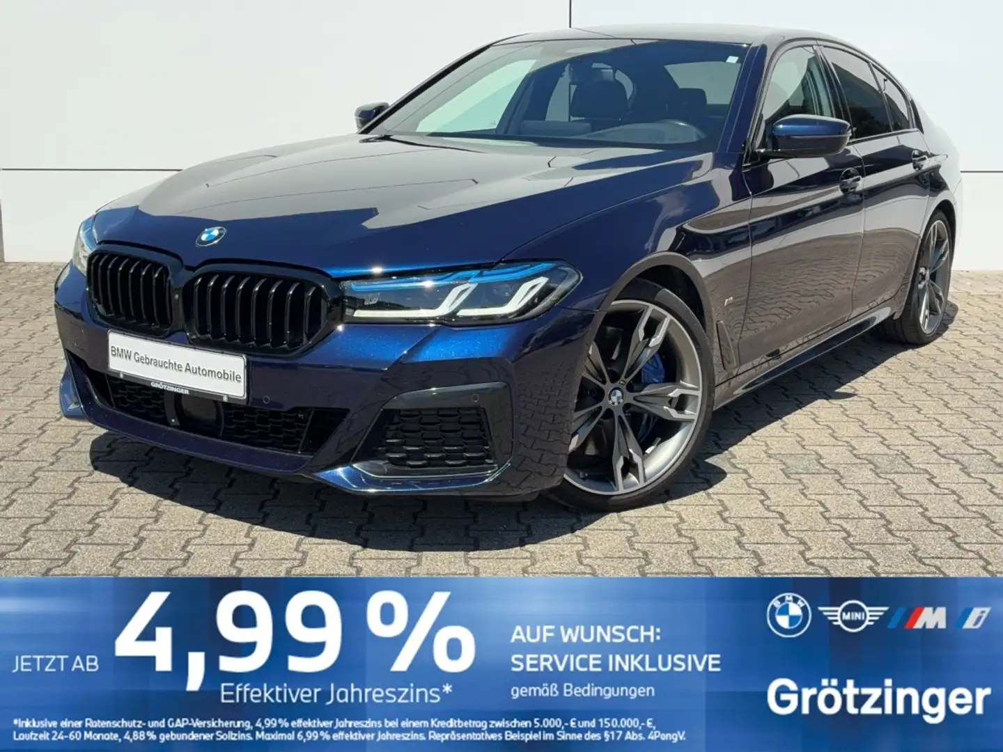 BMW M550 i xDrive Limousine M-Sport HUD+StandHZ+H&R Albastru - 1