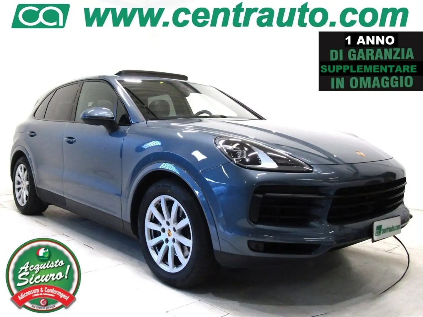 Porsche Cayenne 3.0 V6 Aut. * PELLE * 340CV * TETTO APRIBILE * Bleu - 1