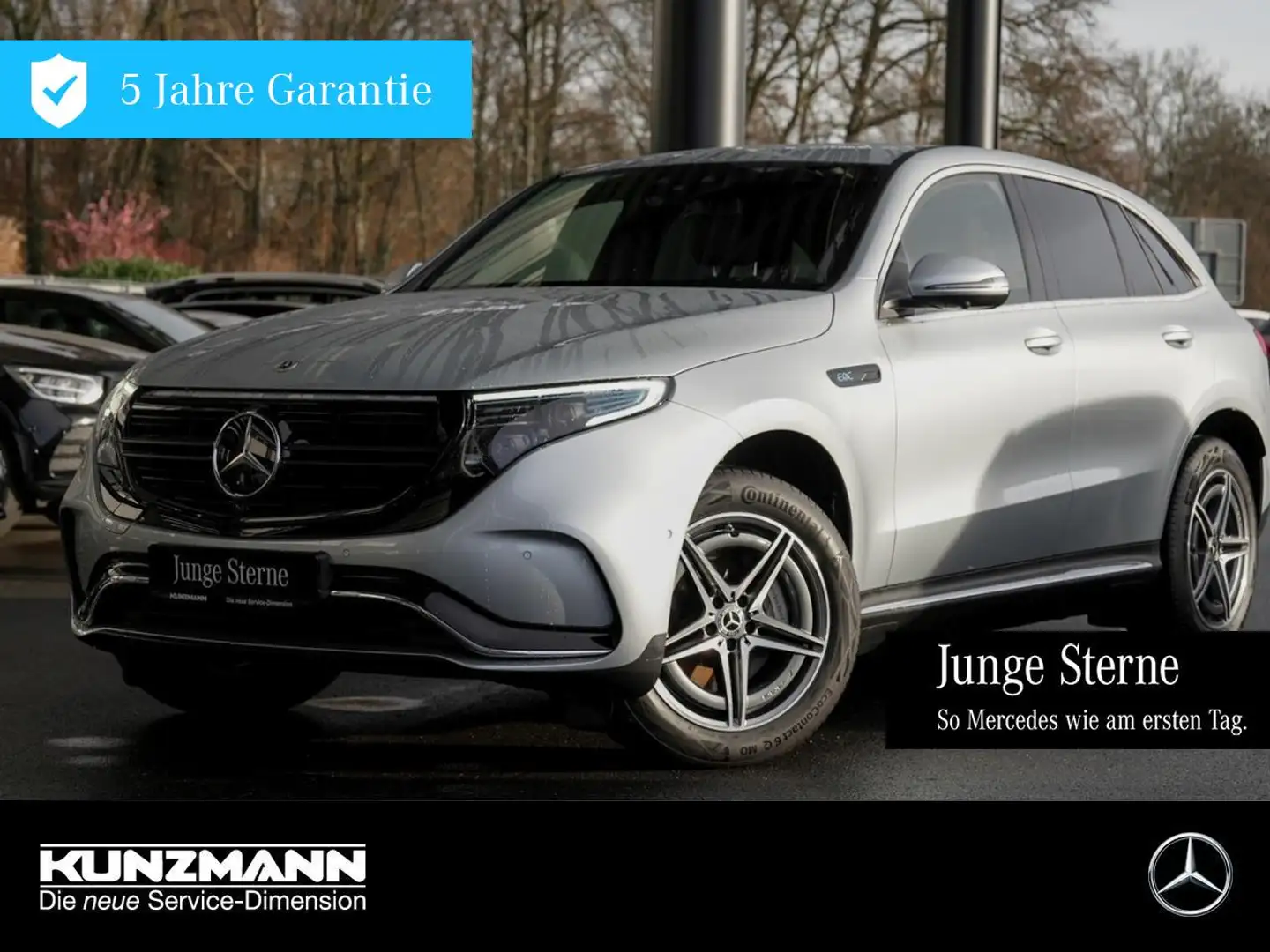 Mercedes-Benz EQC 400 4M AMG Navi Distronic Memory 360°Kamera Silber - 1