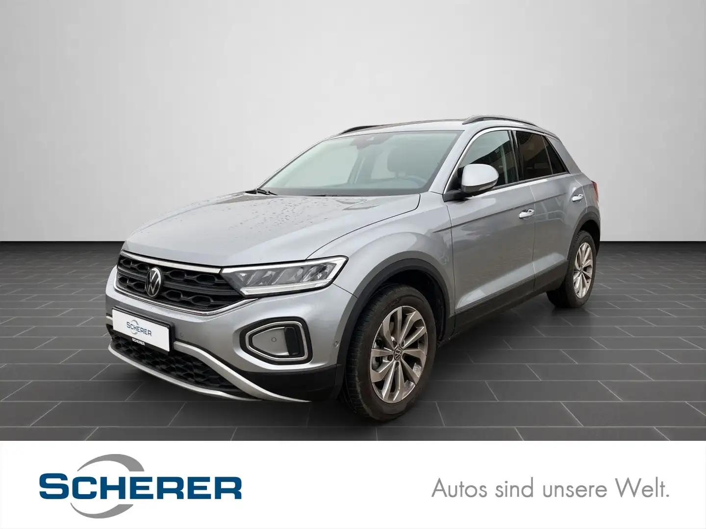Volkswagen T-Roc 1.5 TSI 6-G R-Kamera Navi 17-Zoll ACC SHZ Plateado - 1