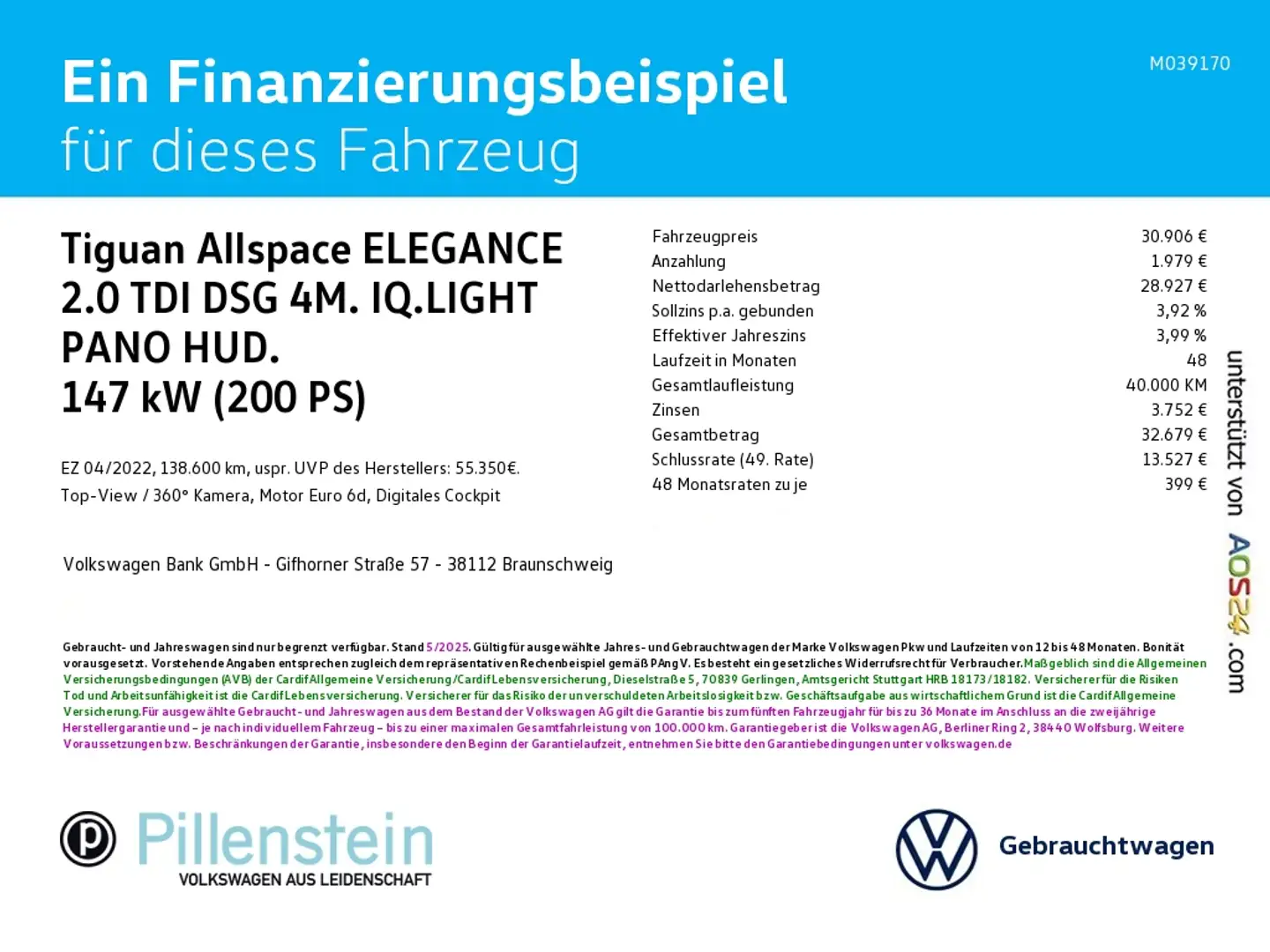 Volkswagen Tiguan Allspace ELEGANCE 2.0 TDI DSG 4M. IQ.LIGHT PANO HUD. Grau - 2