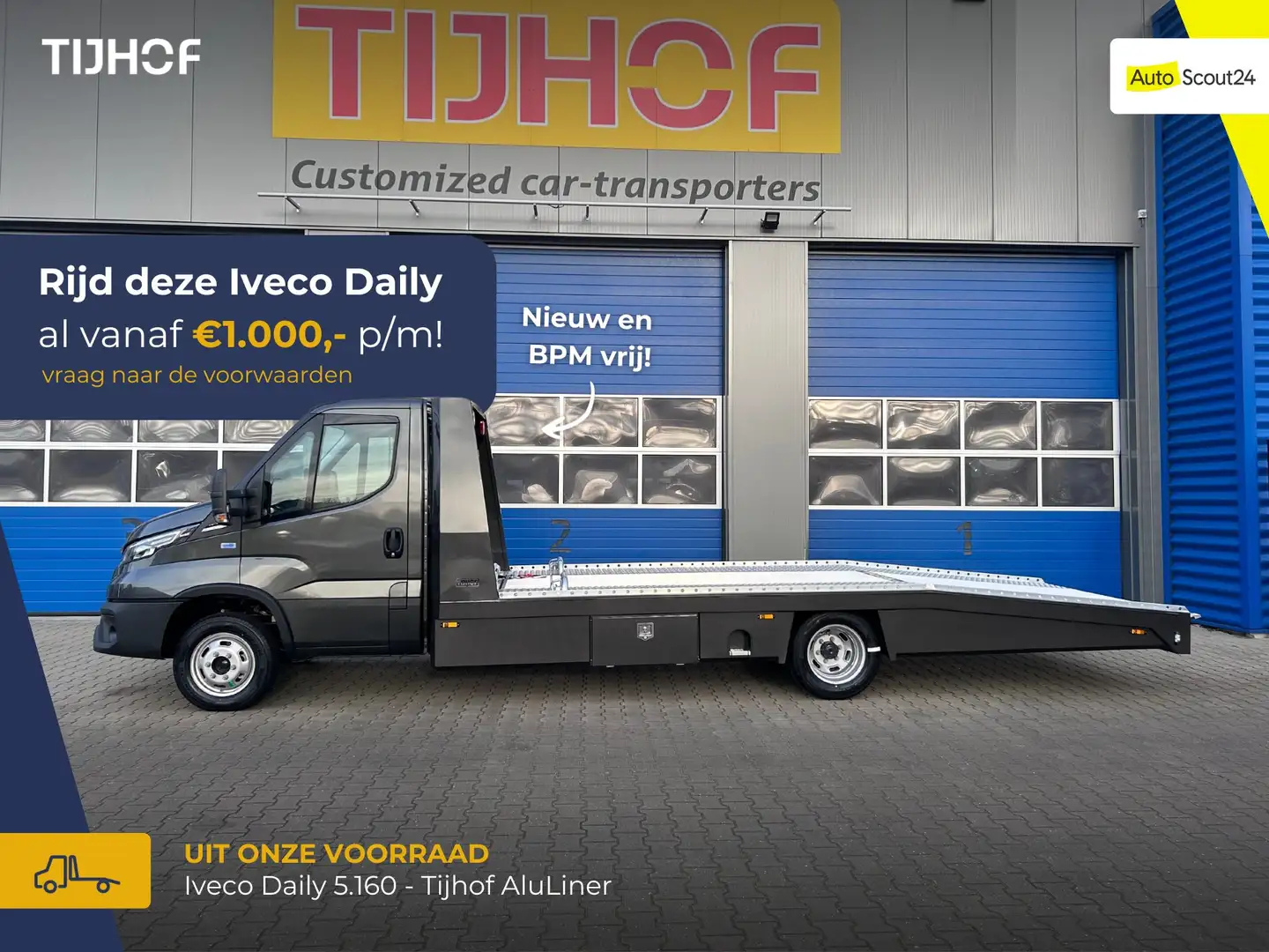 Iveco Daily 50C21 HA8/P - Tijhof AluLiner (BPM-vrij!) Grijs - 1
