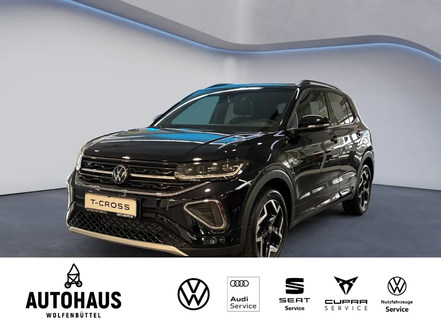 Volkswagen T-Cross R-Line 1.0 TSI DSG Zwart - 1