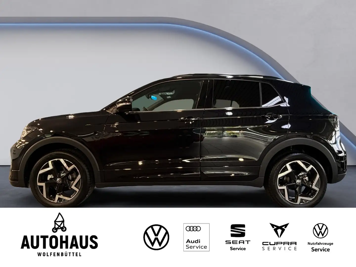 Volkswagen T-Cross R-Line 1.0 TSI DSG Zwart - 2