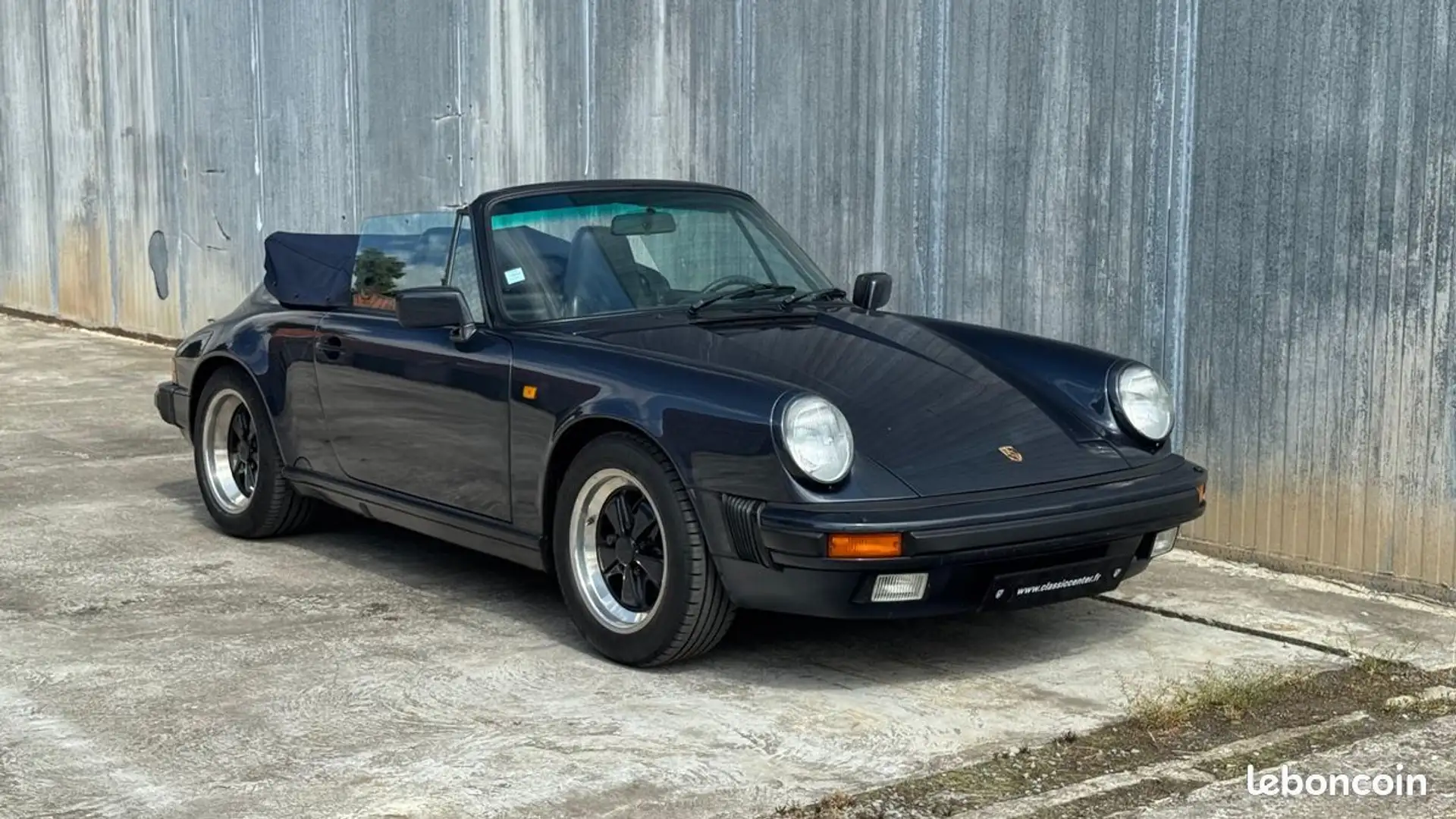 Porsche 911 Carrera 3.2 G50 Cabriolet Bleu - 2