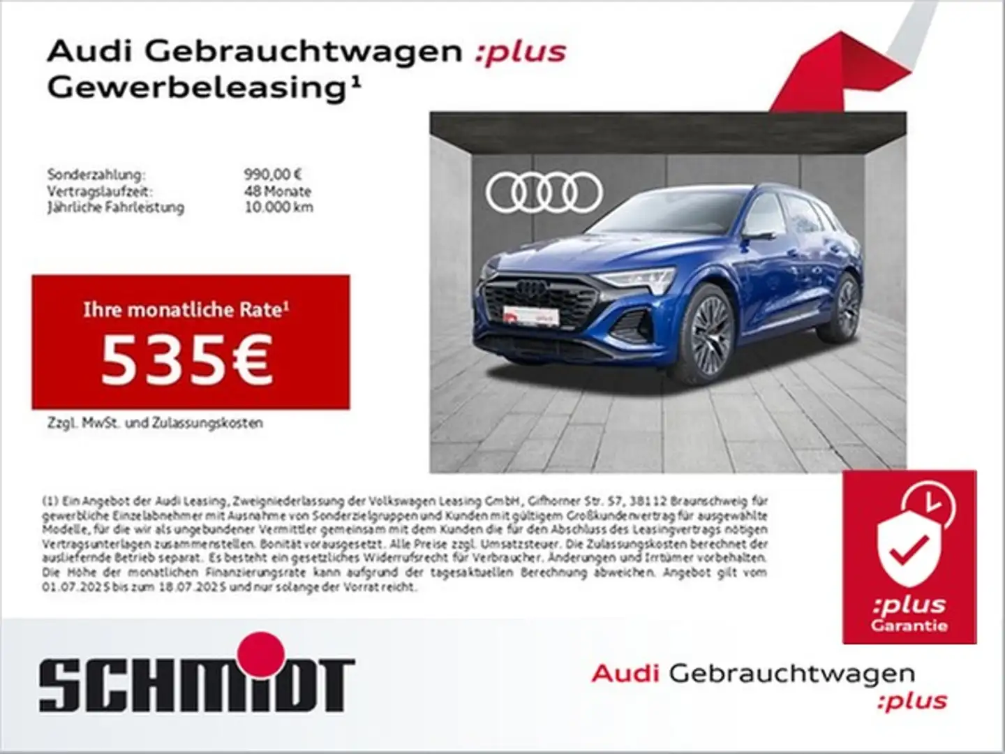 Audi Q8 e-tron 55 quattro S line LM21 Pano HuD Matrix LED ACC ... Blau - 1