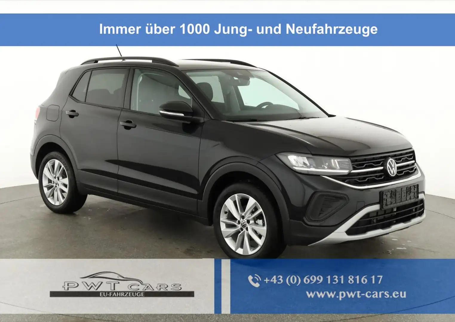 Volkswagen T-Cross 1.0 TSI 85 kW Life DSG Life, AHK, Side, ACC, Ka... Schwarz - 1