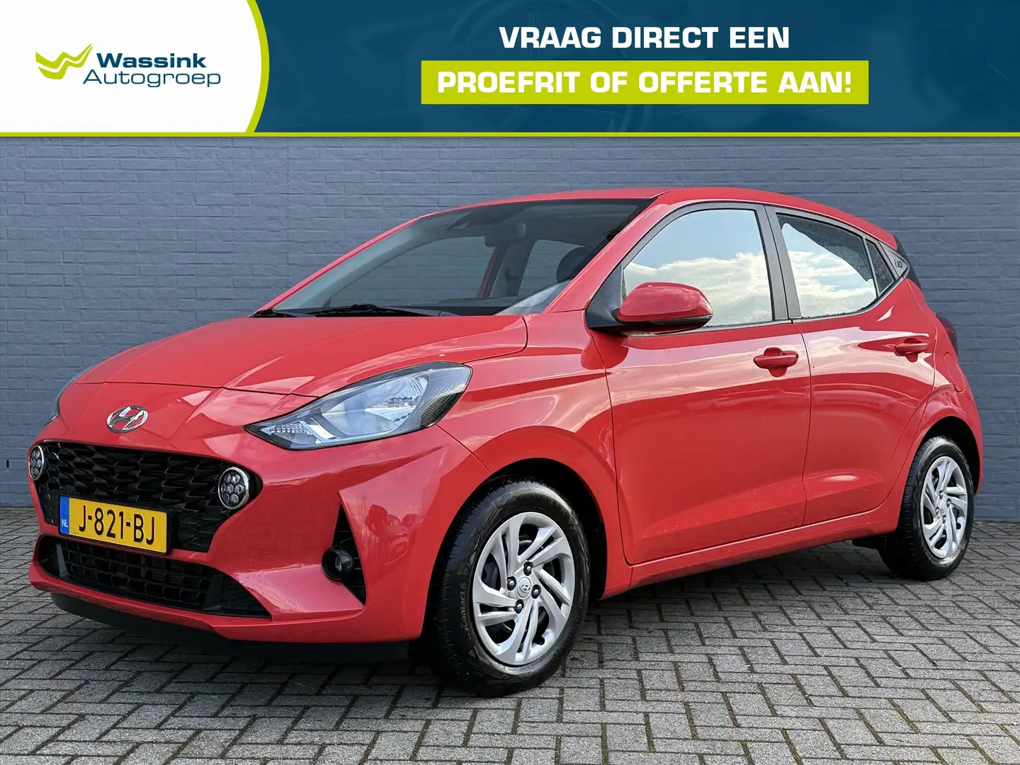 Hyundai i10 1.0i 67pk Comfort | Apple Carplay Android Auto | A Rood - 1