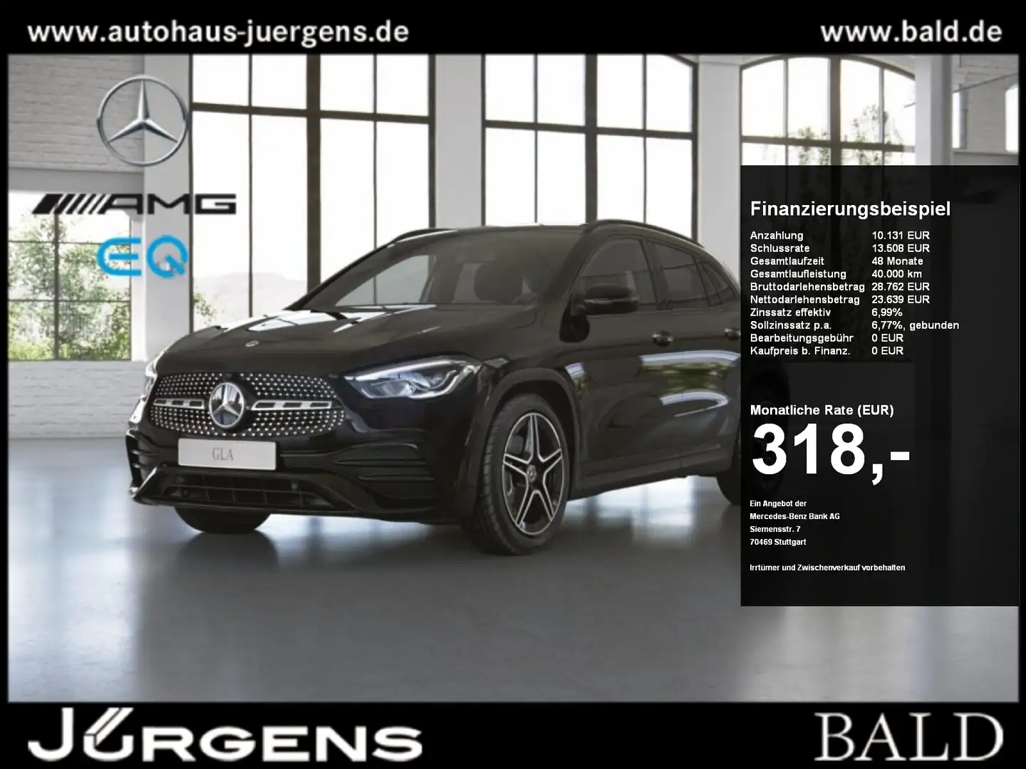 Mercedes-Benz GLA 200 AMG-Sport/Night/Cam/LED/Easy-P/Ambiente Černá - 1