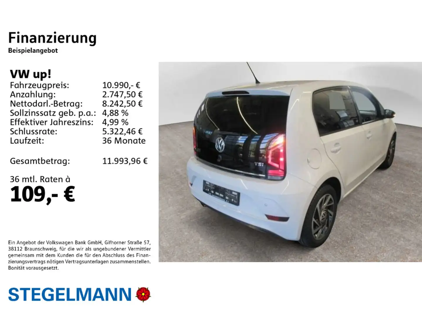 Volkswagen up! 1.0 sound Up! *Klima*Sitzheizung*Kamera* Weiß - 2
