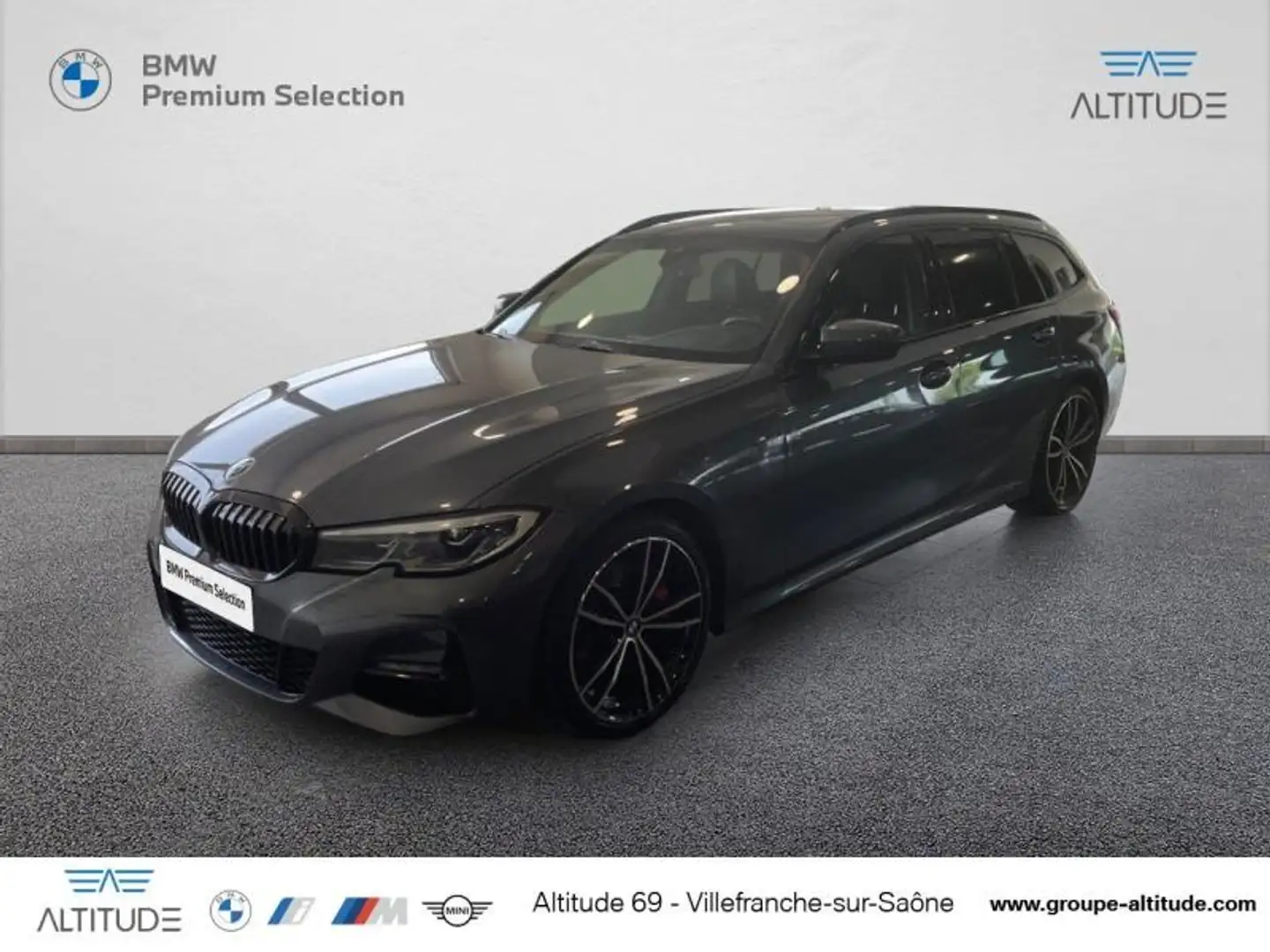 BMW 330 330dA MH xDrive 286ch M Sport 17cv Gris - 1