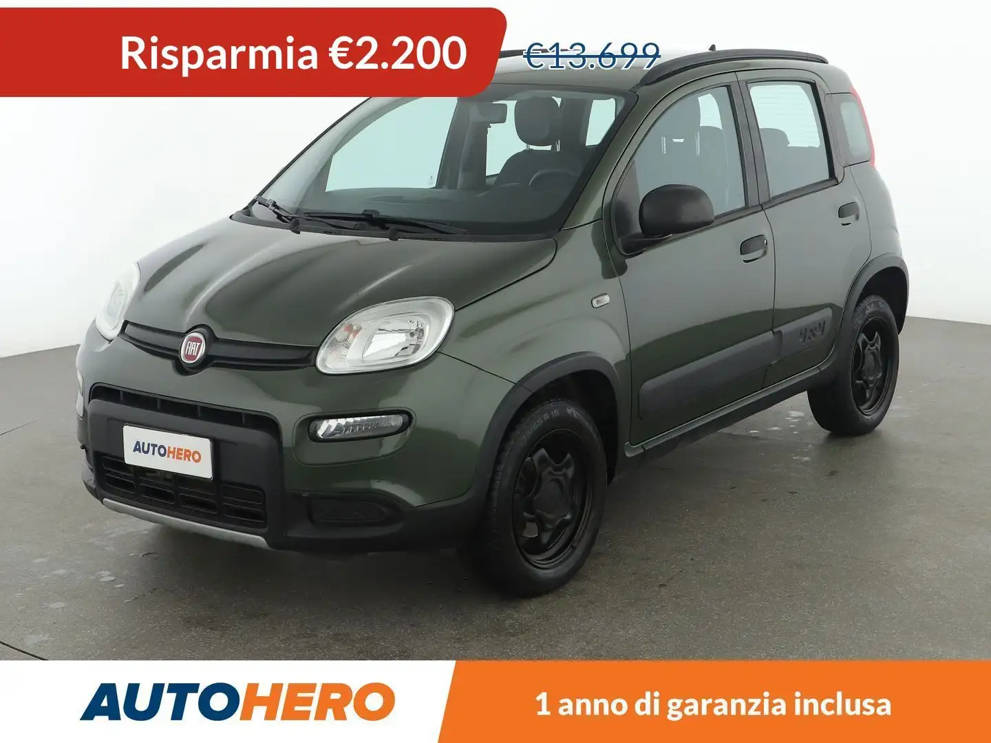 Fiat Panda 0.9 4x4 Groen - 1