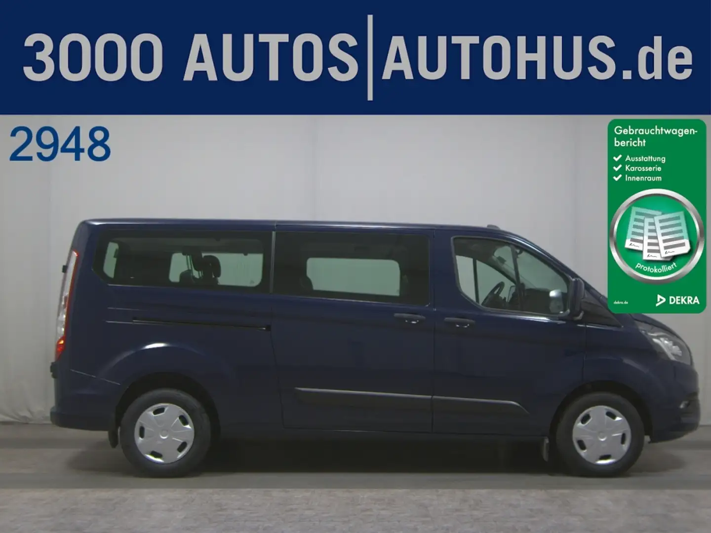 Ford Transit Custom 2.0 TDCi Trend 8-Sitze Nav PDC Blau - 1