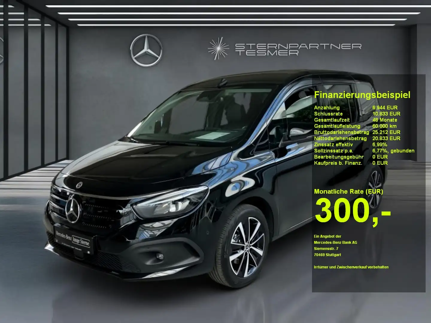 Mercedes-Benz EQT 200 Progressive +MBUX+KAMERA+NAVI+Ambiente Negro - 1