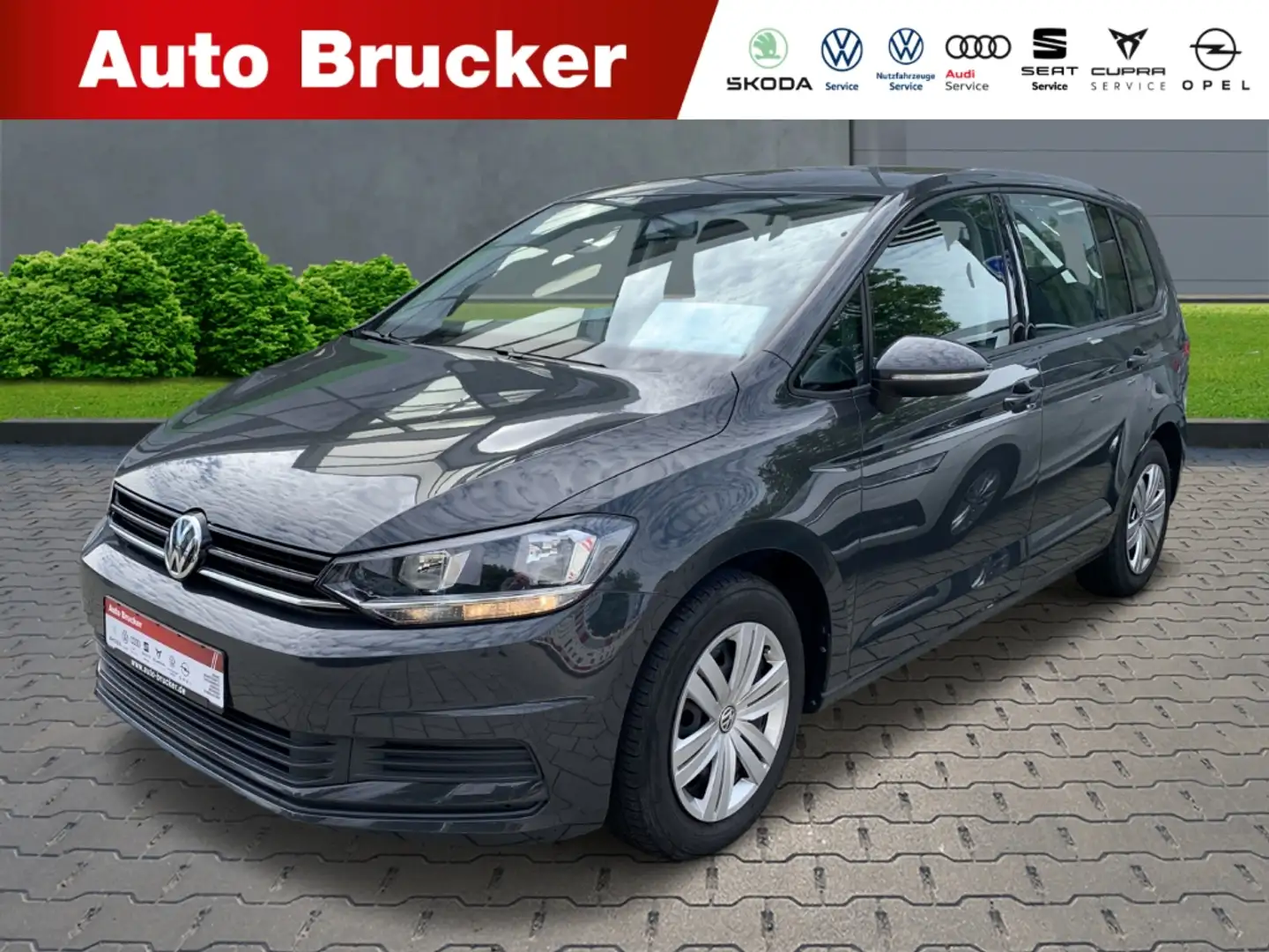 Volkswagen Touran Trendline 1.6 TDI+AHK Navigationssystem+Klimaanlag Szary - 1