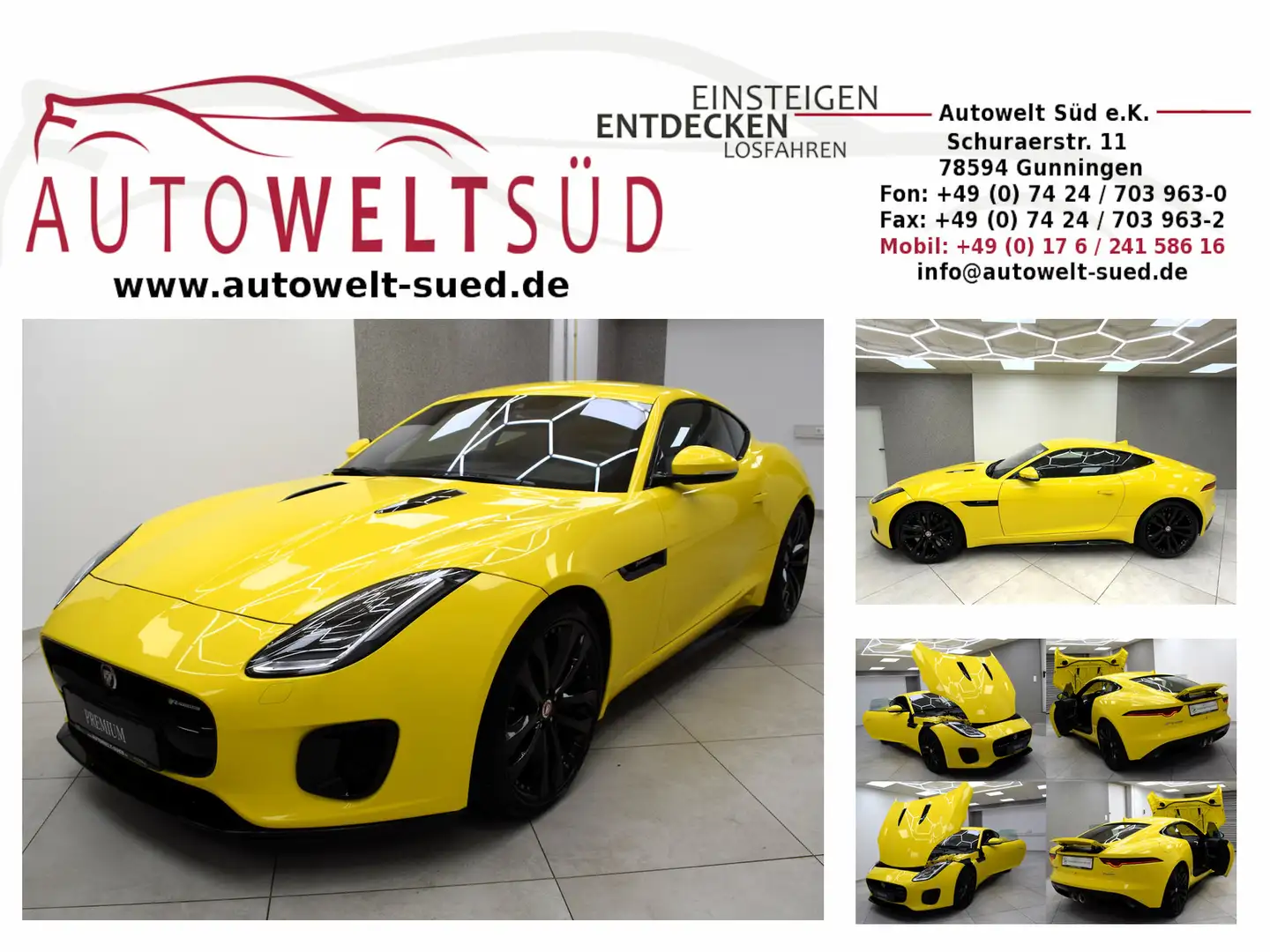 Jaguar F-Type P380 Coupé R Dynamic Limited Edition 1/15 Yunnan Gelb - 1