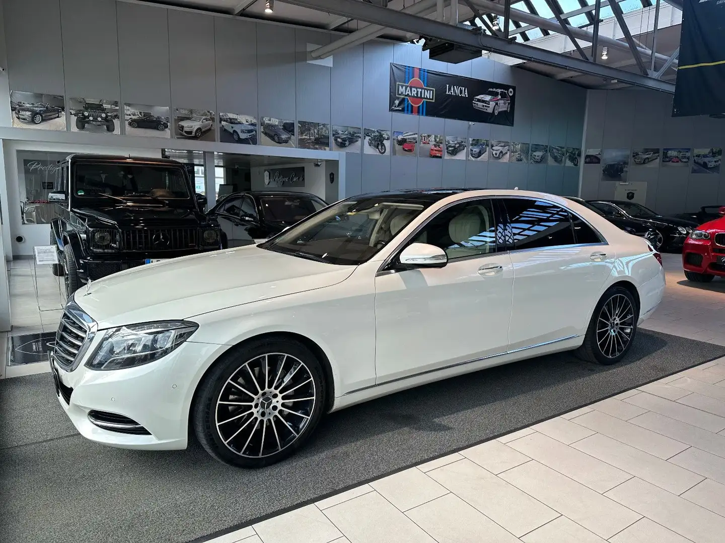 Mercedes-Benz S 350 d Lang BT Fond Ent. Leder Beige Pano AHK 20 Blanc - 2
